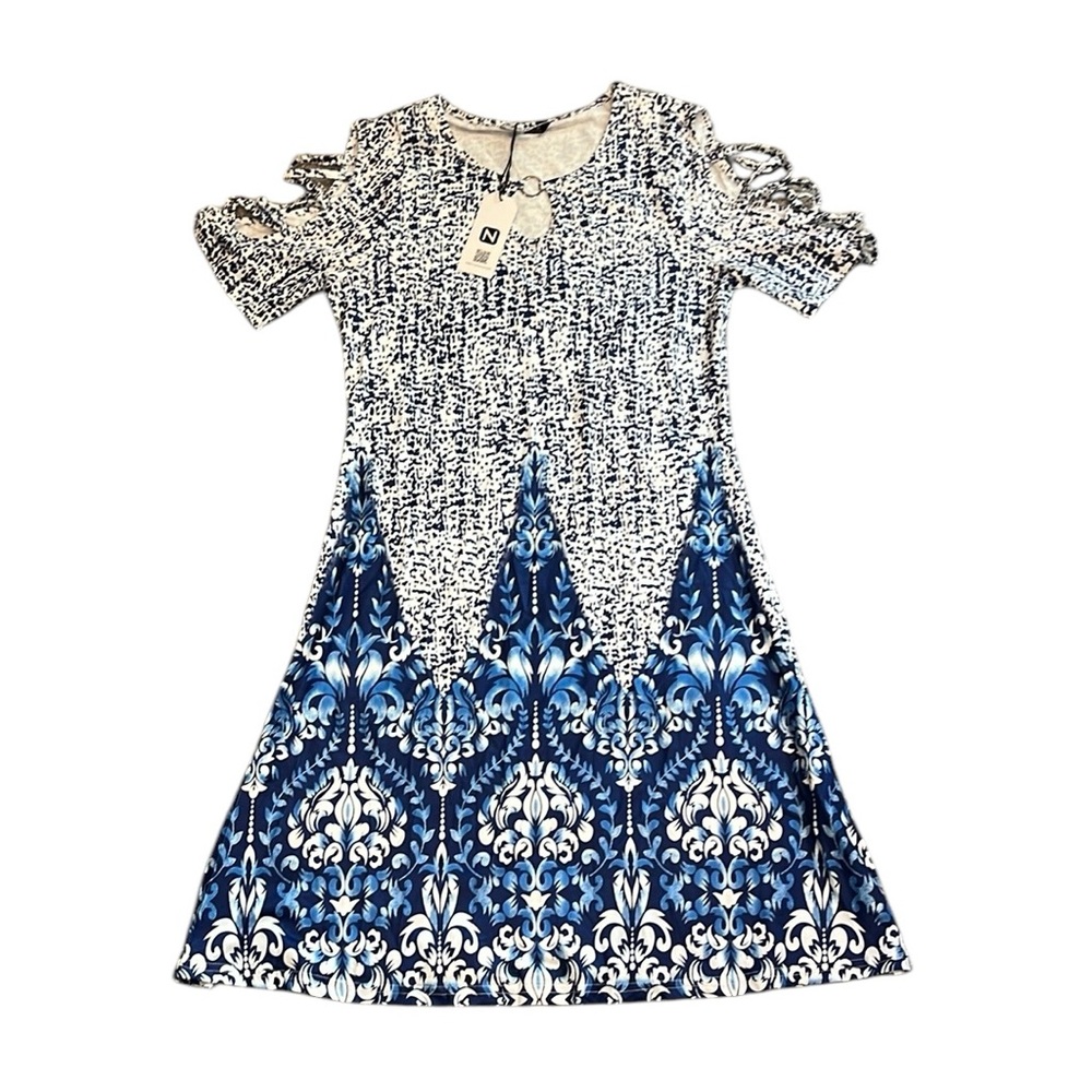 NORACORA | NWT Short-Sleeved Pattern Dress